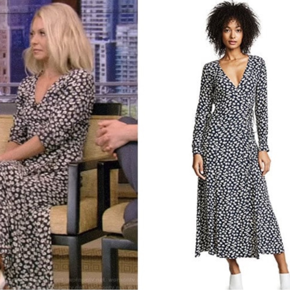 Ganni Roseburg Floral Print Crepe‎ Dress